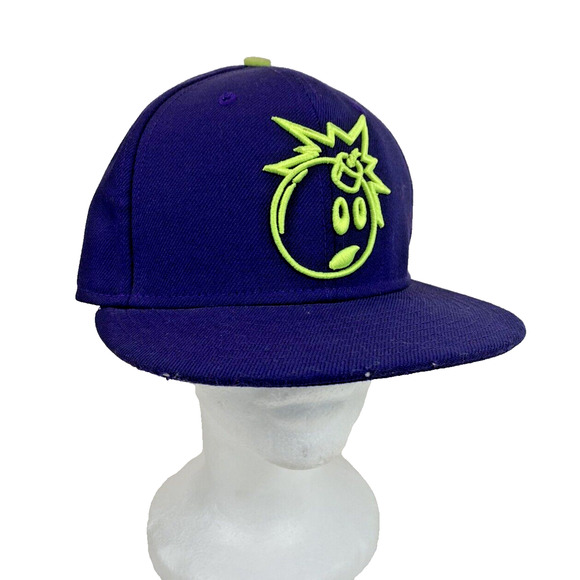 The Hundreds Adam Outline Bomb 59Fifty Snapback Cap 73/4 Purple - Picture 1 of 12